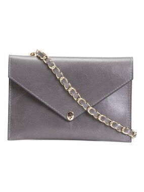 ISADORA Made In Italy Leather Detachable Chain Pochette